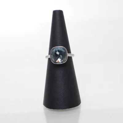 Ring (Silver, Blue) Unknown metal