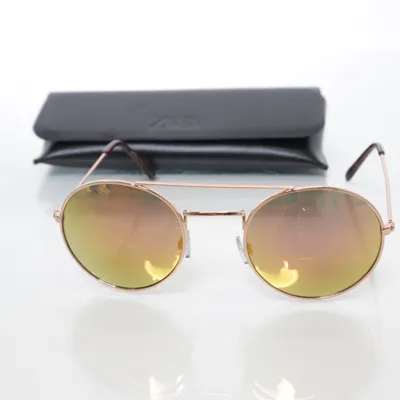 Sunglasses (Gold, Pink) from Zara