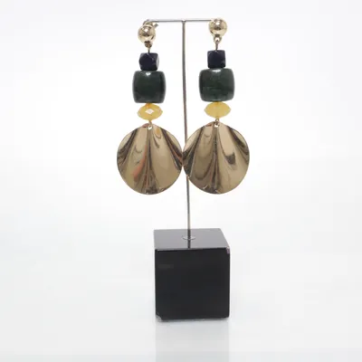 Oorbellen (Goud, Blauw, Groen, Geel) Onbekend materiaal