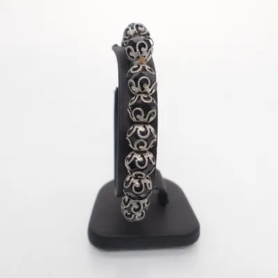 Armband (Svart, Silverfärgad) Okänd metall