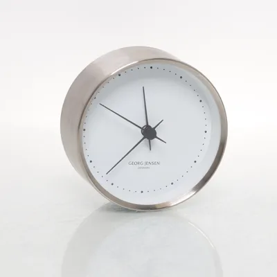 Wall clock (Silver, White) from Georg Jensen