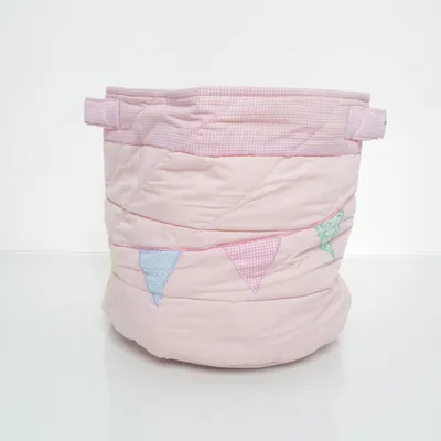 Laundry basket (Pink, Multicolored) from Oskar & Ellen