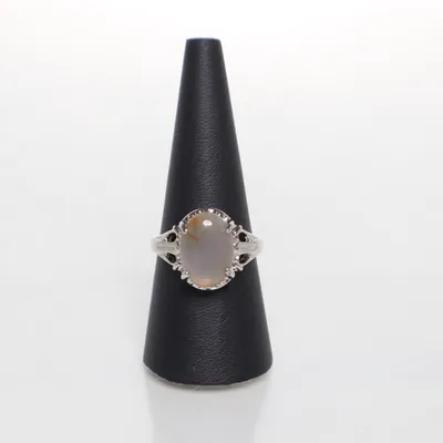 Ring (Sølv, Brun) Jern