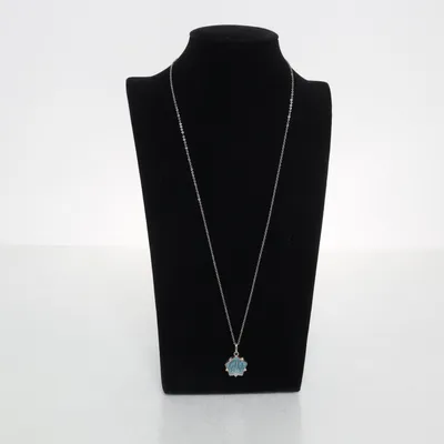 Ketting (Zilver, Blauw) Onbekend materiaal