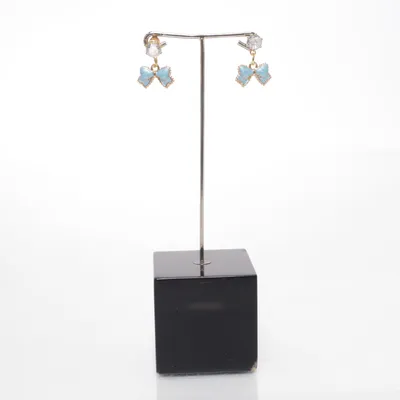 Oorbellen (Blauw, Goud) Onbekend materiaal