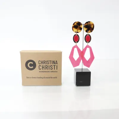 Clip on earrings (Multicolored) from Christina Christi Unknown metal