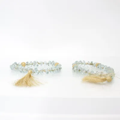 Curtain tieback  (Yellow, Turquoise)