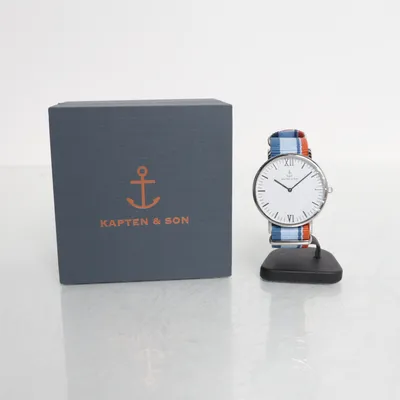Polshorloge (Wit, Blauw, Rood) van Kapten & Son