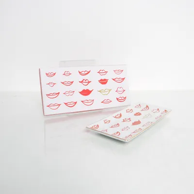 Tallrik (Röd, Vit) från Rosanna