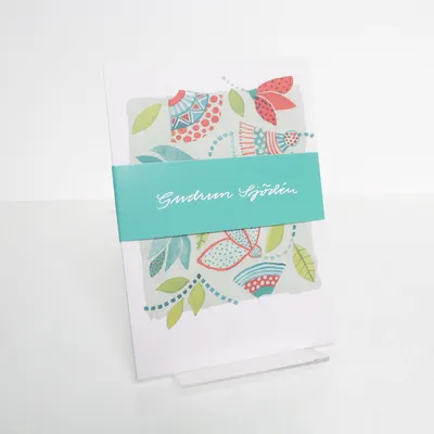 Postcard (Multicolored, Blue, Green, Turquoise) from Gudrun Sjödén