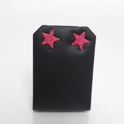 Oorbellen (Roze, Zilver) Onbekend materiaal