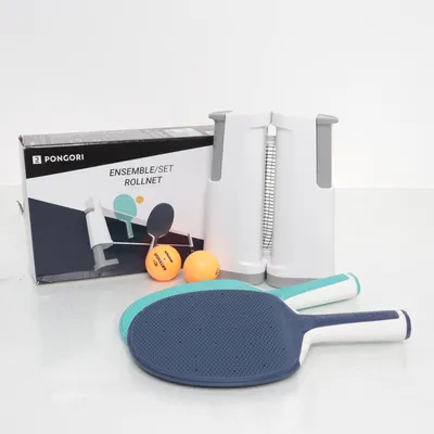 Table tennis racket (White, Multicolored) from Pongori