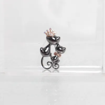 Broche (Zwart, Goud) Onbekend materiaal