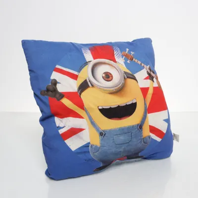 Hoofdkussen (Blauw, Meerkleurig) van Minions Polyester
