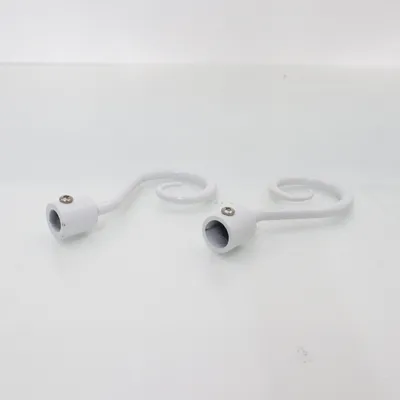 Curtain rod knobs (White)
