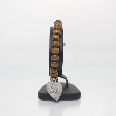 Bracelet (Brown, Silver) Unknown metal