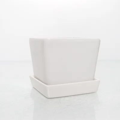 Pot (White) from Indiska Bazaar