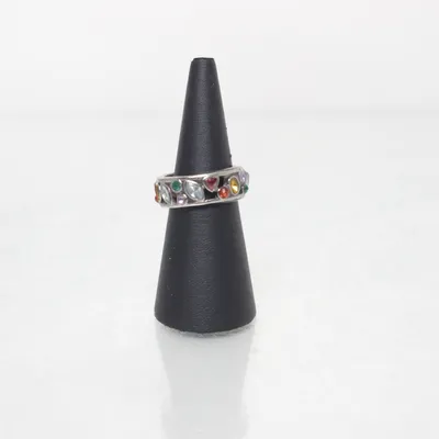 Ring (Silver, Multicolored) Unknown metal