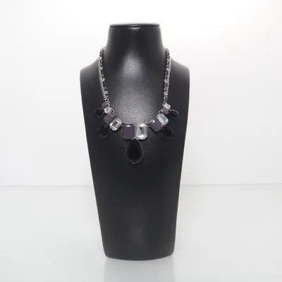 Halsband (Silverfärgad, Svart) från Adore Okänd metall