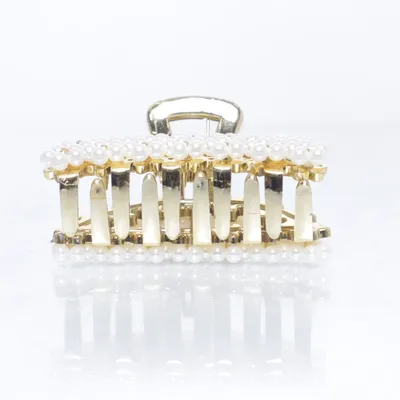 Hair clamp (Gold, White)