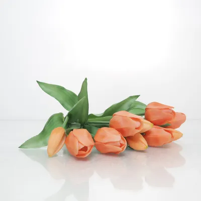 Konstgjord växt (Orange, Grön)