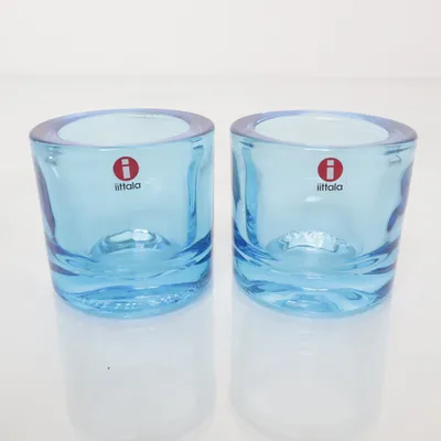Waxinelichthouder (Blauw) van Iittala