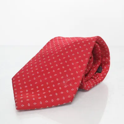 Tie (Red, White) from Camicissima Silk
