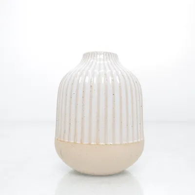 Vaas (Beige, Wit)