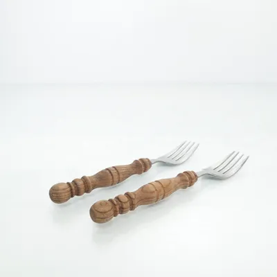 Vork (Zilver, Bruin) van Rostfrei
