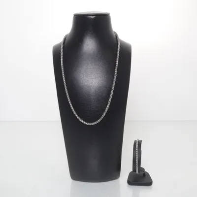 Jewelry set (Silver) Unknown metal