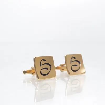 Cufflinks (Gold) Unknown metal