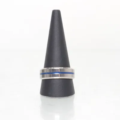 Ring (Silver, Blue) Unknown metal