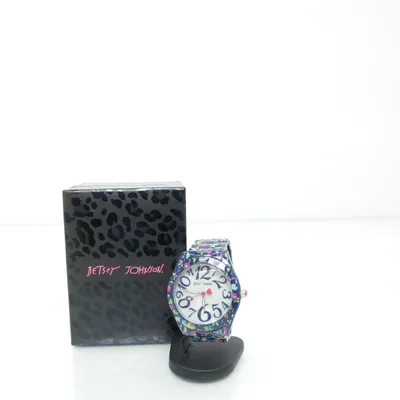 Polshorloge (Blauw, Wit, Meerkleurig) van Betsey Johnson