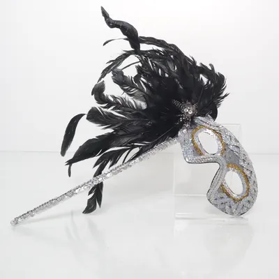 Maskeradmask (Svart, Silverfärgad, Guldfärgad)