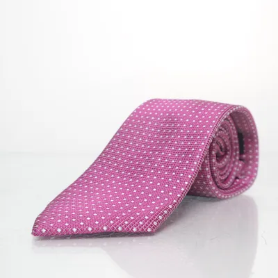 Tie (Pink, White) from SØR Silk