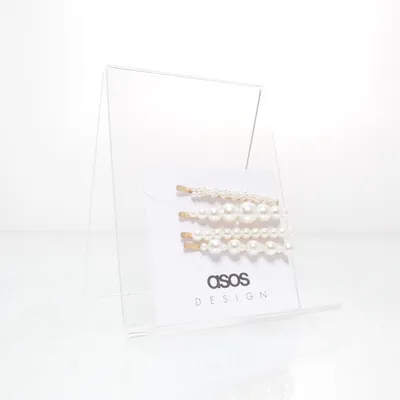 Haarclip (Wit, Goud) van ASOS Design