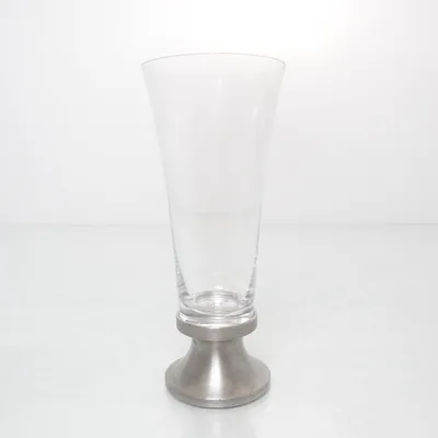Beer glass (Transparent, Silver) from Gjuten I Kalmar