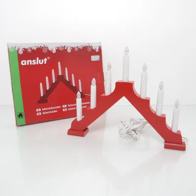 Elektrische adventskandelaar (Rood, Wit) van Anslut