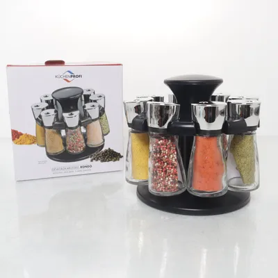 Spice rack (Black, White, Gray) from Kuchenprofi