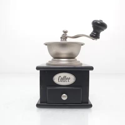 Koffiemolen (Zwart, Zilver)