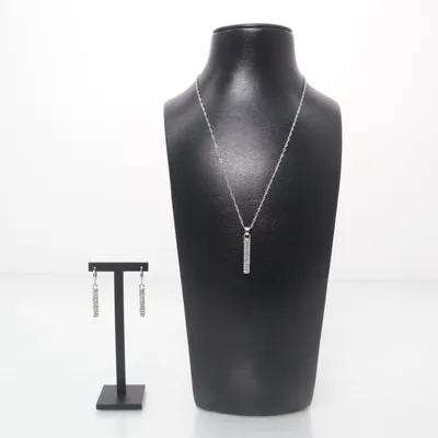 Jewelry set (Silver) Unknown metal
