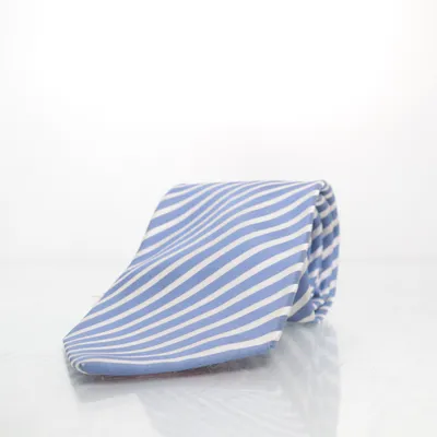 Stropdas (Blauw, Wit) van Olymp Zijde