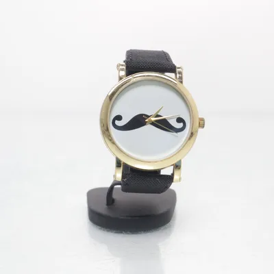 Armbandsur (Svart, Vit, Guldfärgad)