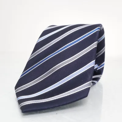 Stropdas (Blauw, Grijs) van Gilberto Zijde