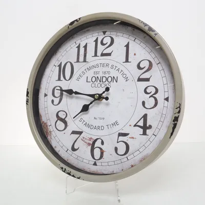 Wall clock (Beige, Multicolored) from Sangtai