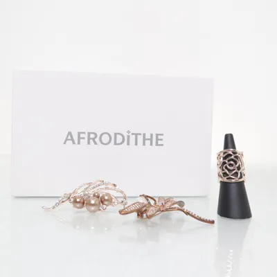 Jewelry set (Gold) from Afrodite Mode Collection Unknown metal