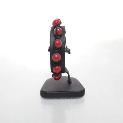 Armband (Zwart, Rood) van Twice As Nice Onbekend materiaal