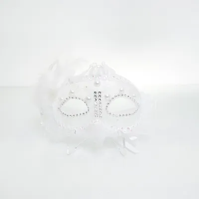 Masquerade-masker (Wit)
