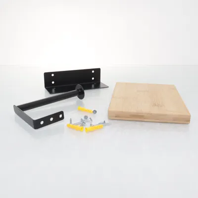 Toilet paper holder (Beige, Black)