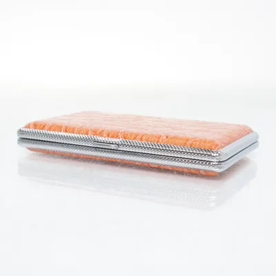 Cigarette case (Silver, Orange)